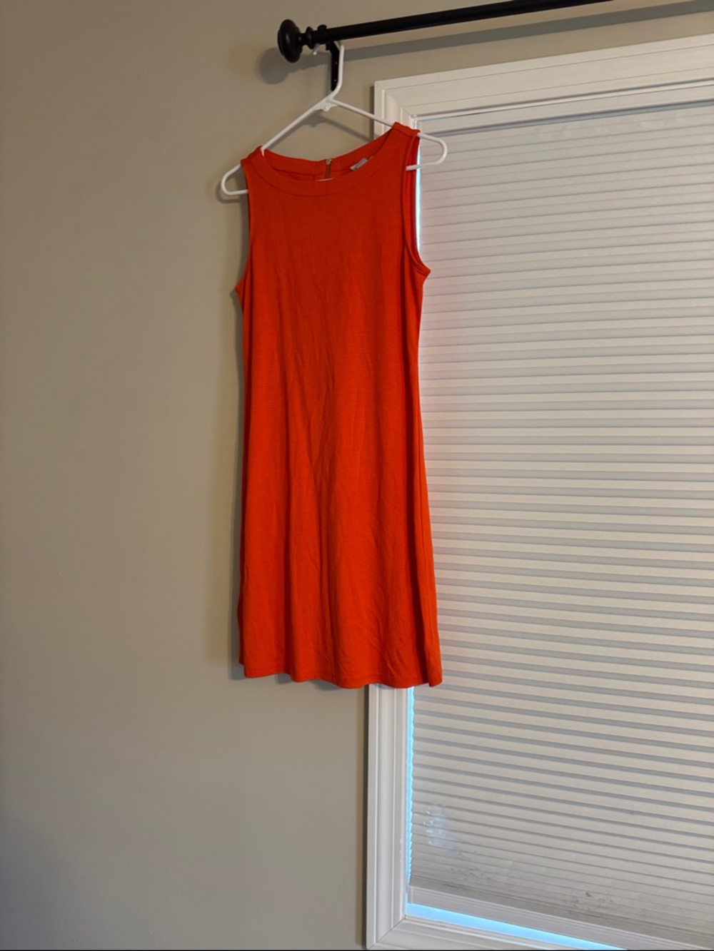 Tommy Bahama Bright Orange Sleeveless Mini Shift Dress